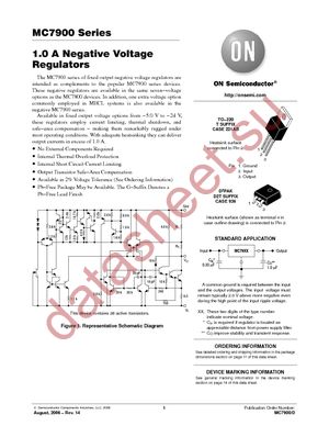 MC7905ACD2TR4G datasheet  